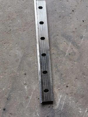 Nhôm Al 6106-t6 6 lỗ có răng cưa tấm cá chiều dài 600 mm