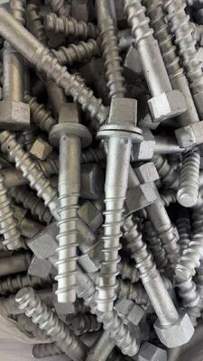 Protective corrosion protection for railway screw spikes designed to safeguard metal parts from rust and corrosion damage