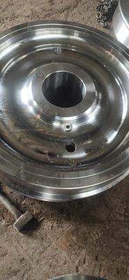 Bánh xe đường sắt 300mm 350mm, Bánh xe đường sắt cần cẩu Vật liệu thép đúc