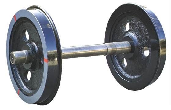 Bộ bánh xe đường sắt đúc, Bánh xe lửa thép 350mm cho toa xe đầu máy