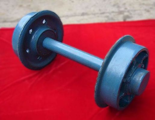 Bộ bánh xe đường sắt khai thác mỏ Mặt bích đôi được rèn Chứng chỉ ISO