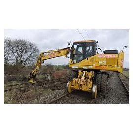 Máy đào đường sắt bằng tay không có công suất 25m mỗi tối thiểu 7000mm Chiều dài cơ sở