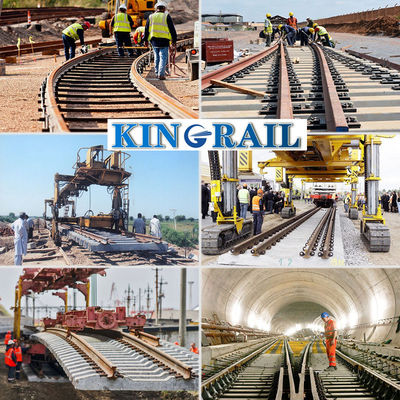 ASCE 75 Đường ray thép Đường sắt hạng nặng Độ cứng R260 hoặc R320Cr