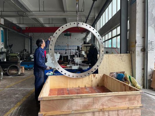 Mặt bích rèn lớn Thép không gỉ Thép carbon Đồng thau rèn Mặt bích